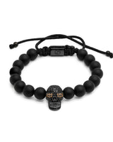 Diamond skull / Gunmetal & onyx