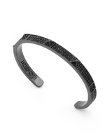 Pyramids cuff bracelet in Gunmetal