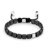 Flat Beads in Gunmetal and White Gold