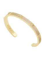 Pyramids cuff bracelet in Gold