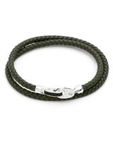 Solid Silver Hooks & Army Green