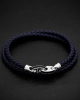 Solid Silver Hooks & royal blue