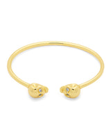 Twin skull bangle / Gold