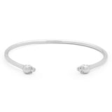 Mini Skulls Bangle In White Gold