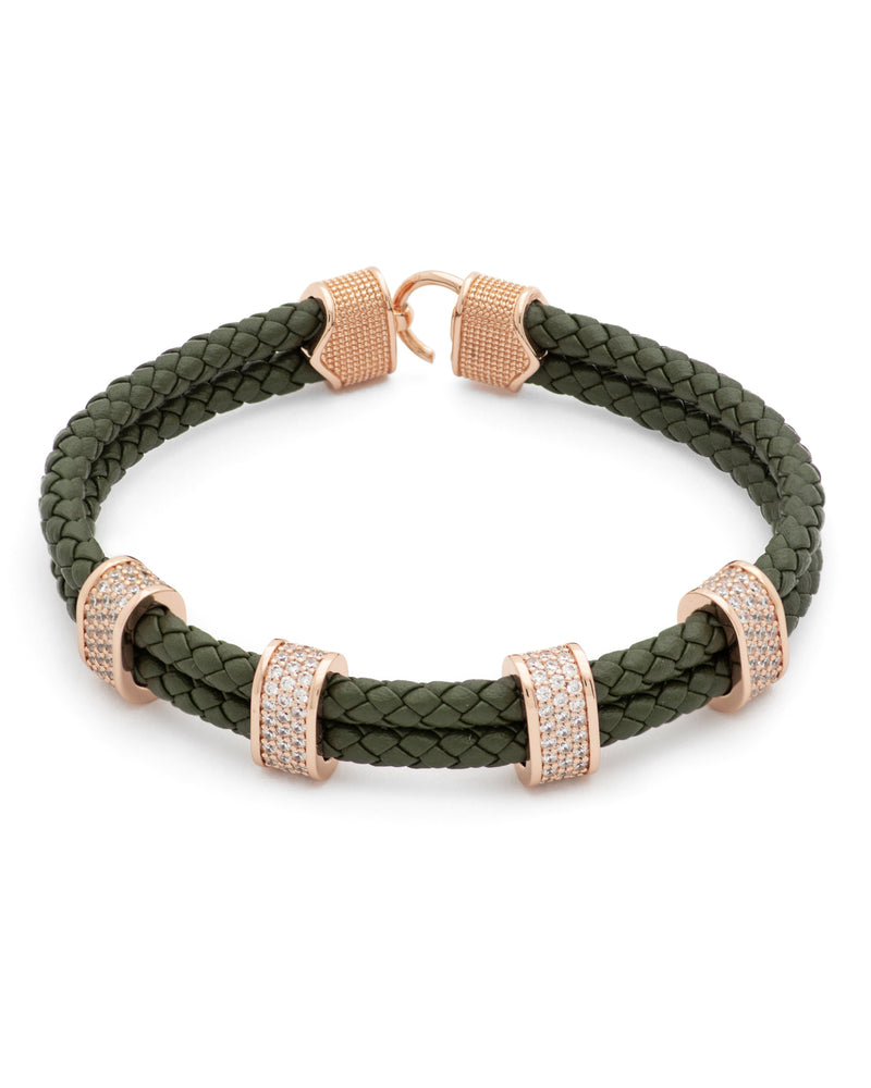 Spacers Rose Gold & Green