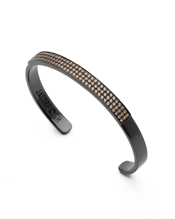 Streamline cuff bracelet in Gunmetal
